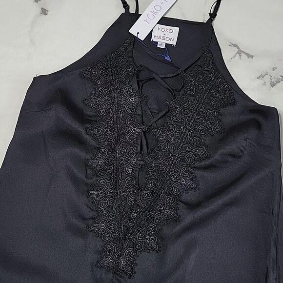 KoKo + Mason Black lace tank - Picture 2 of 5